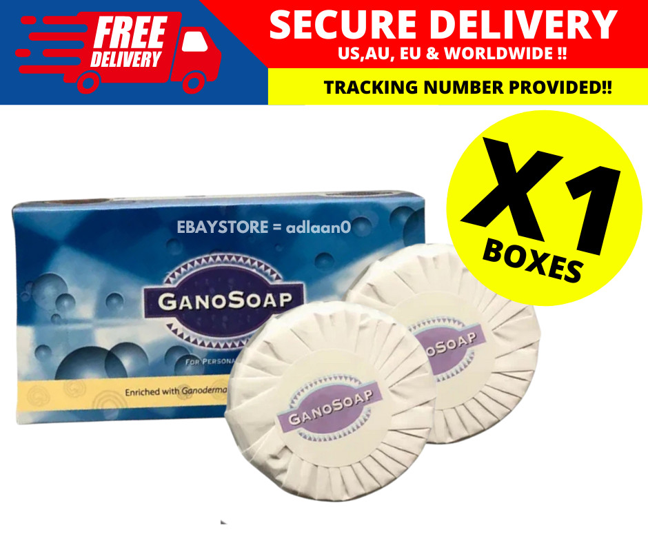 2pcs Gano Soap Gano Excel Ganoderma Goat Milk Soap Anti Aging AcneRemove (1 Box)