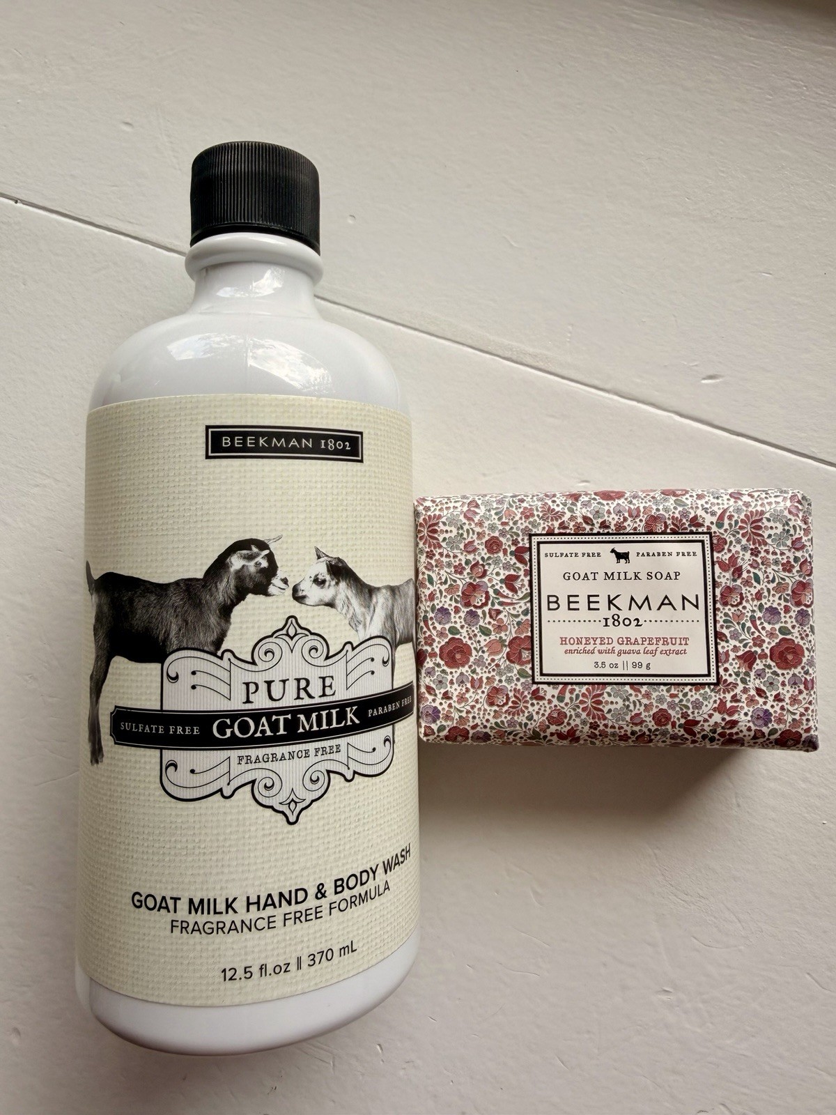 Beekman 1802 Goat Milk Soap Bar Honeyed Grapefruit 3.5 oz Paraben/Sulfate-Free