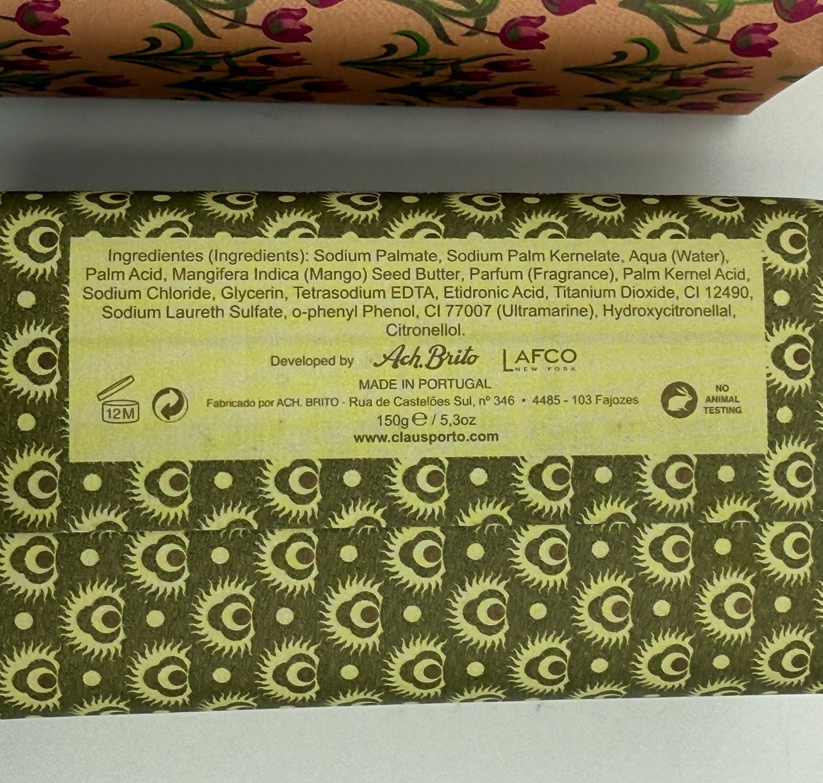 Claus Porto Soap Set (3Pk) Vintage Floral Art Deco Pkg. Gift Box As Shown – New