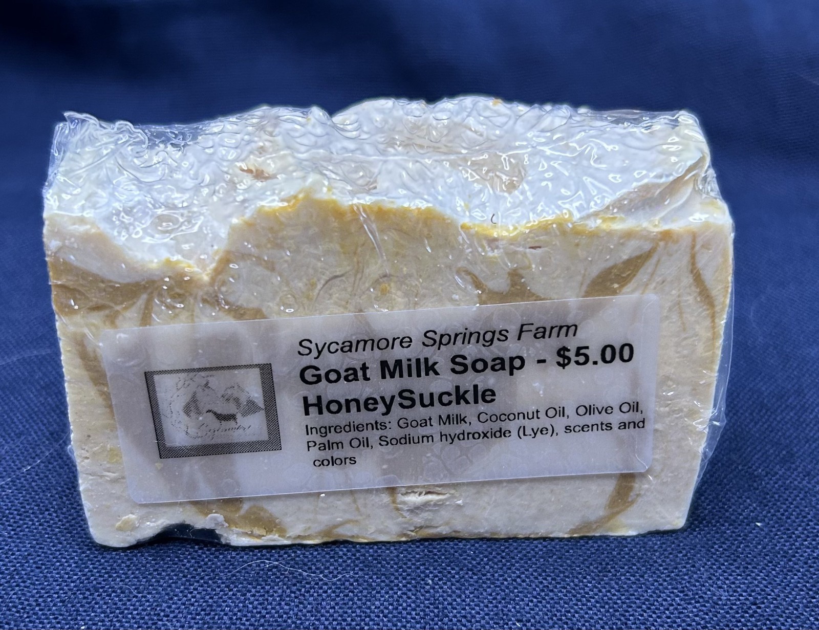 Goat Milk Soap, HoneySuckle by Sycamore Springs Farm