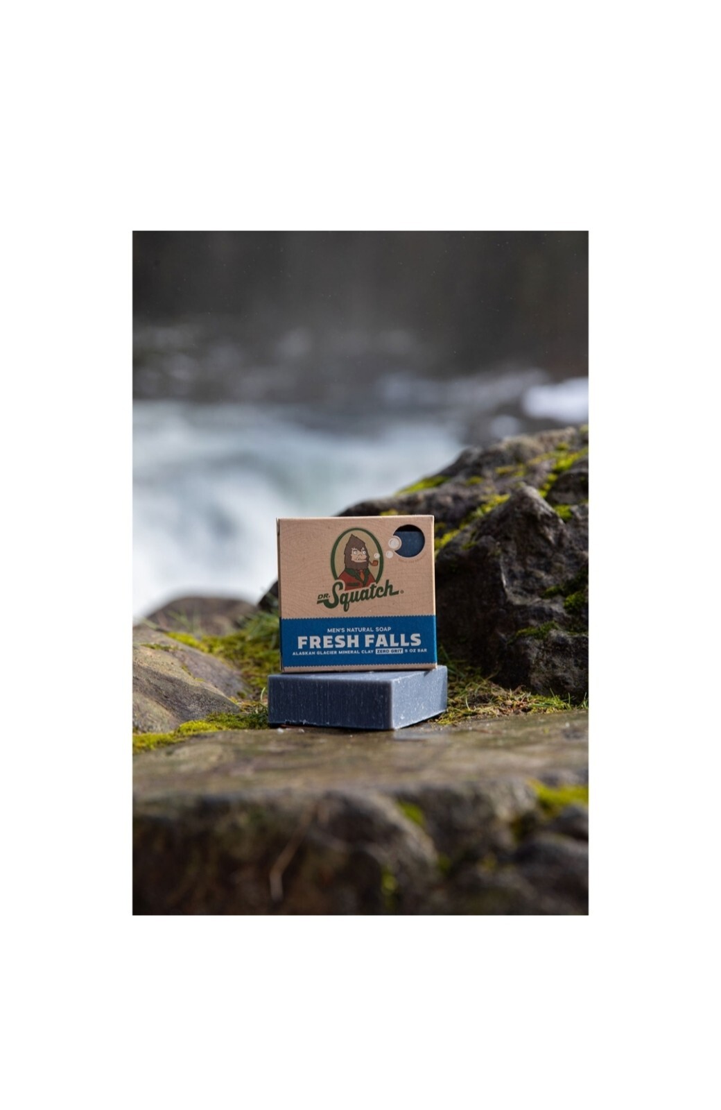 Dr. Squatch Bar Soap for Men natural FRESH FALLS Scent 1 Beard Oil