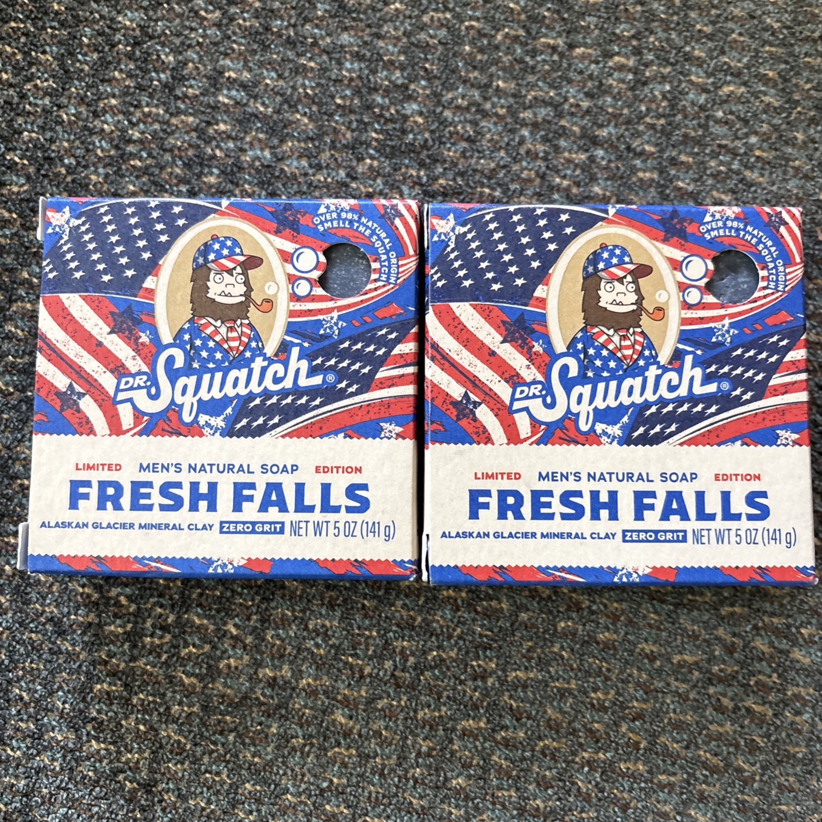 Dr.Squatch Soap Fresh Falls Limited Edition 5 Oz Lot Of 2