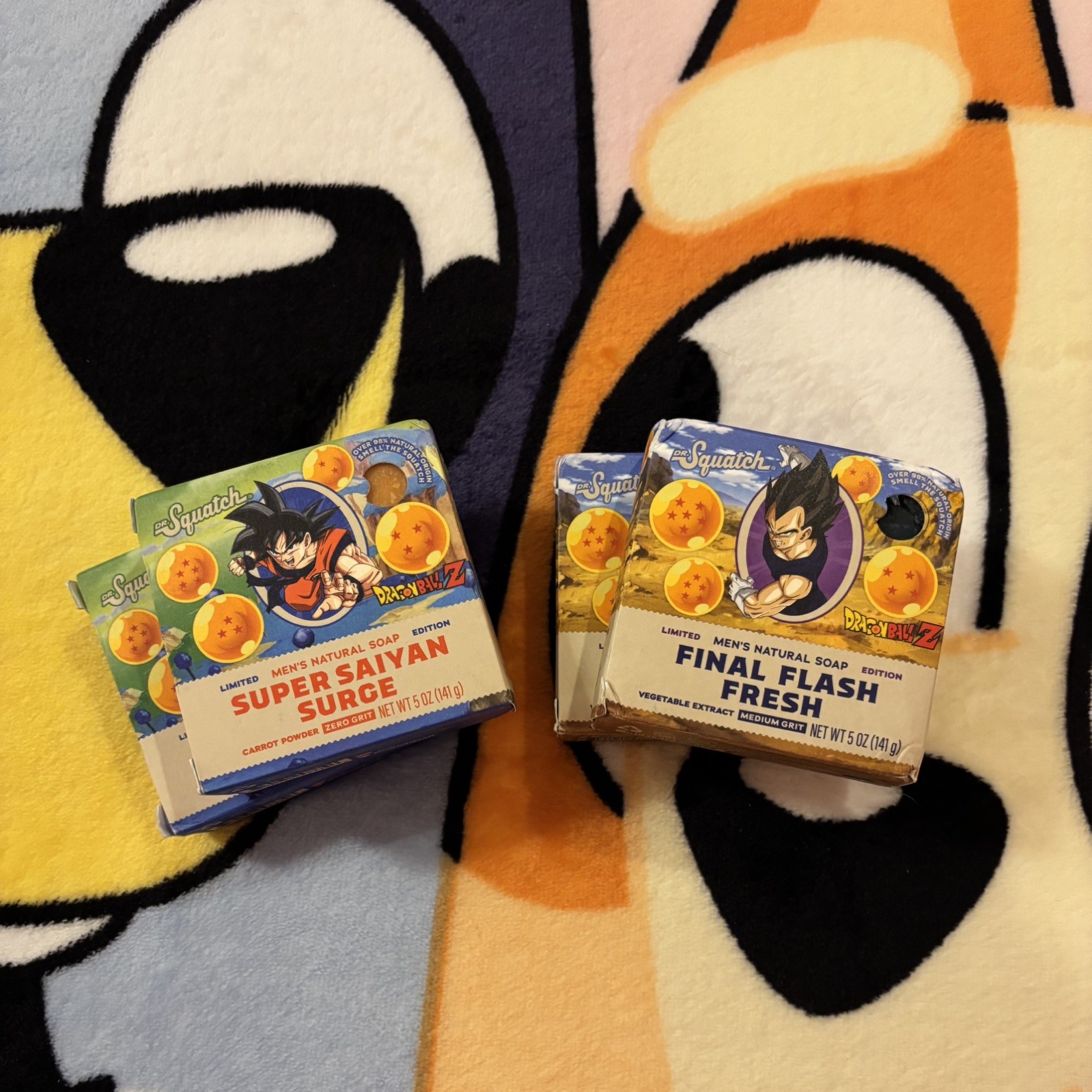 Dr Squatch Dragon Ball Z Limited Edition Goku Vegeta Final Flash Super Saiyan 2
