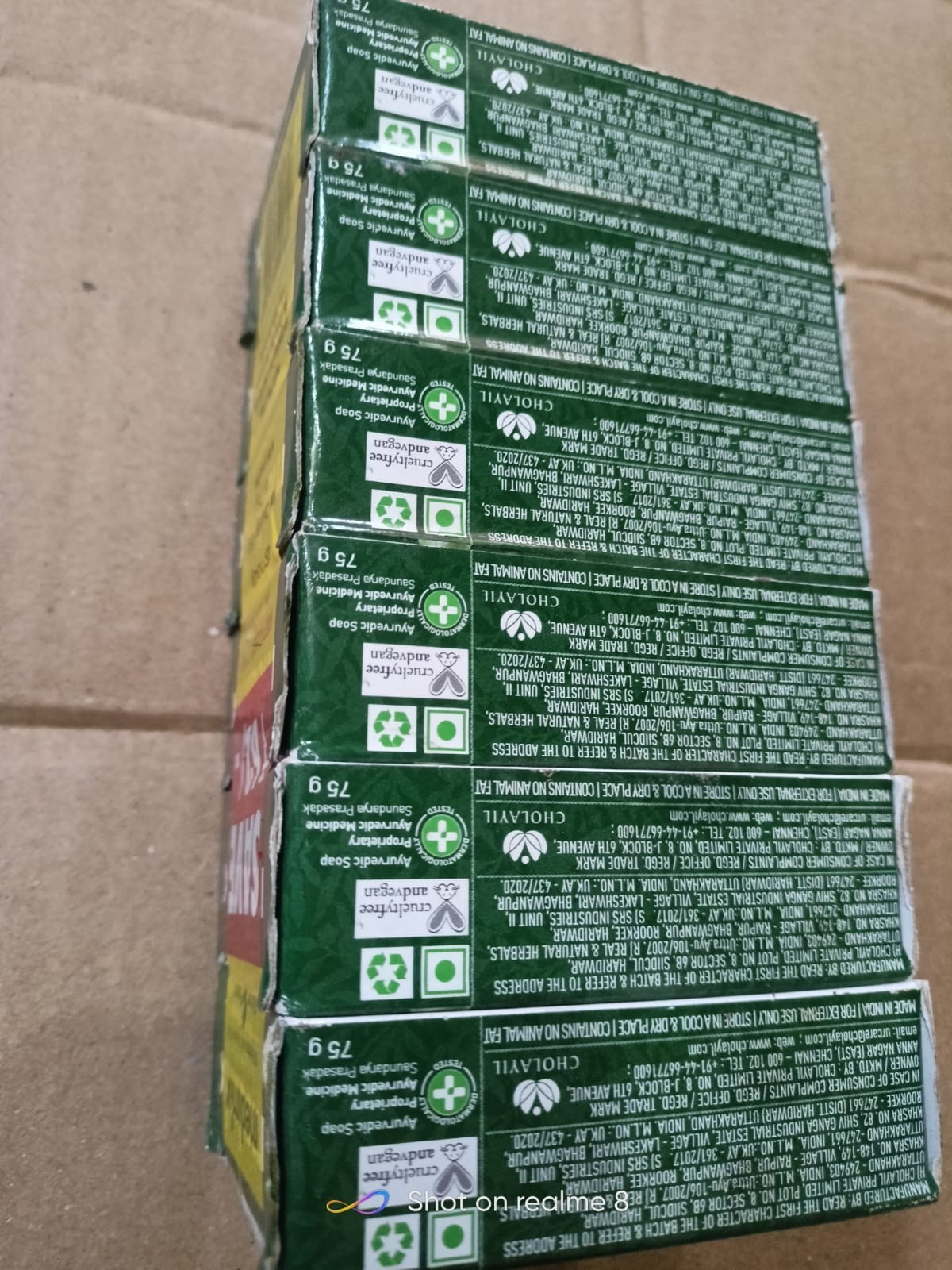 6*75 GR MEDIMIX AYURVEDIC 18- HERBS WITH NATURAL OILS BATH SOAP BAR F/S