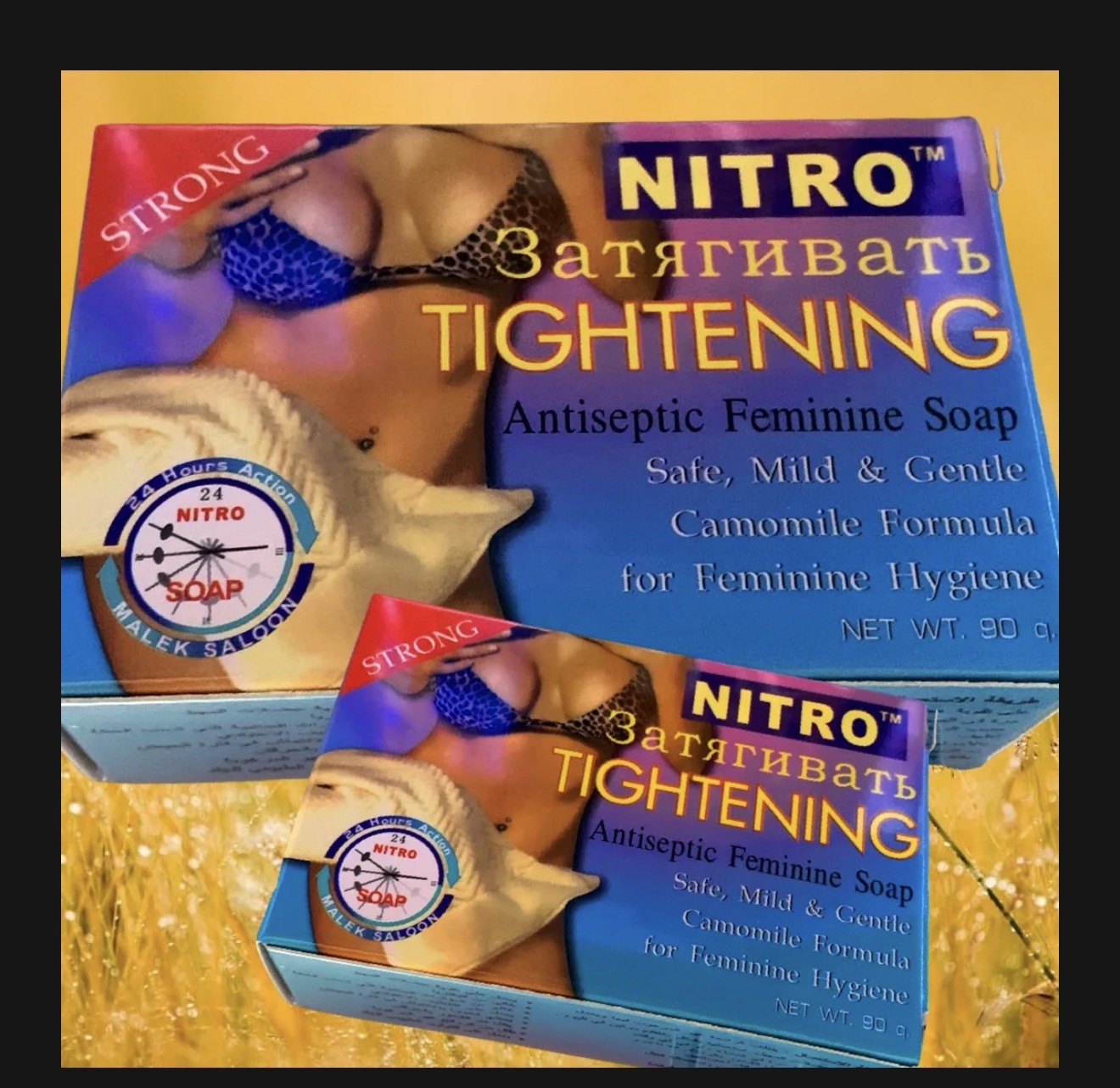 NITRO Tightening Antiseptic Feminine Soap Chamomile Formula Daily Odor Hygiene
