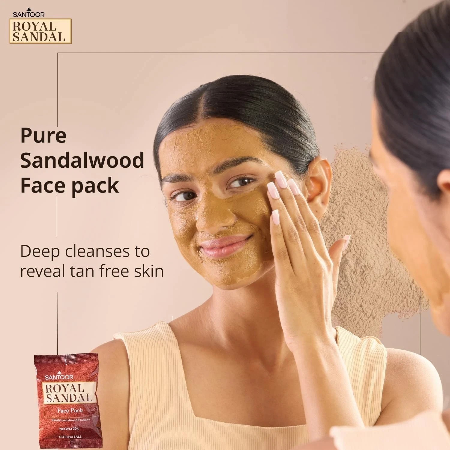 Santoor Royal Sandal Detan Pack 3 Soaps + Free Serum + Free Face Pack