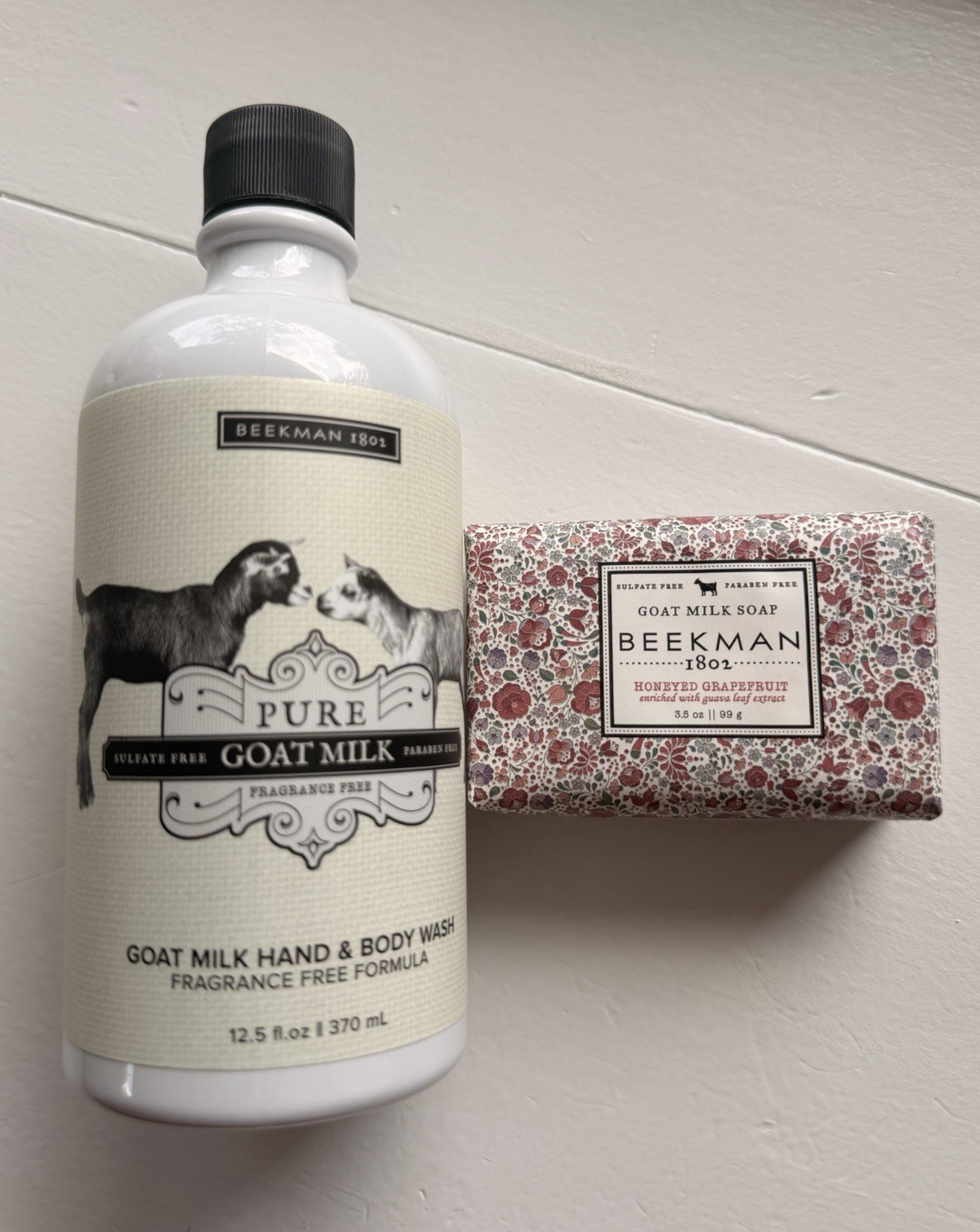 Beekman 1802 Goat Milk Soap Bar Honeyed Grapefruit 3.5 oz Paraben/Sulfate-Free