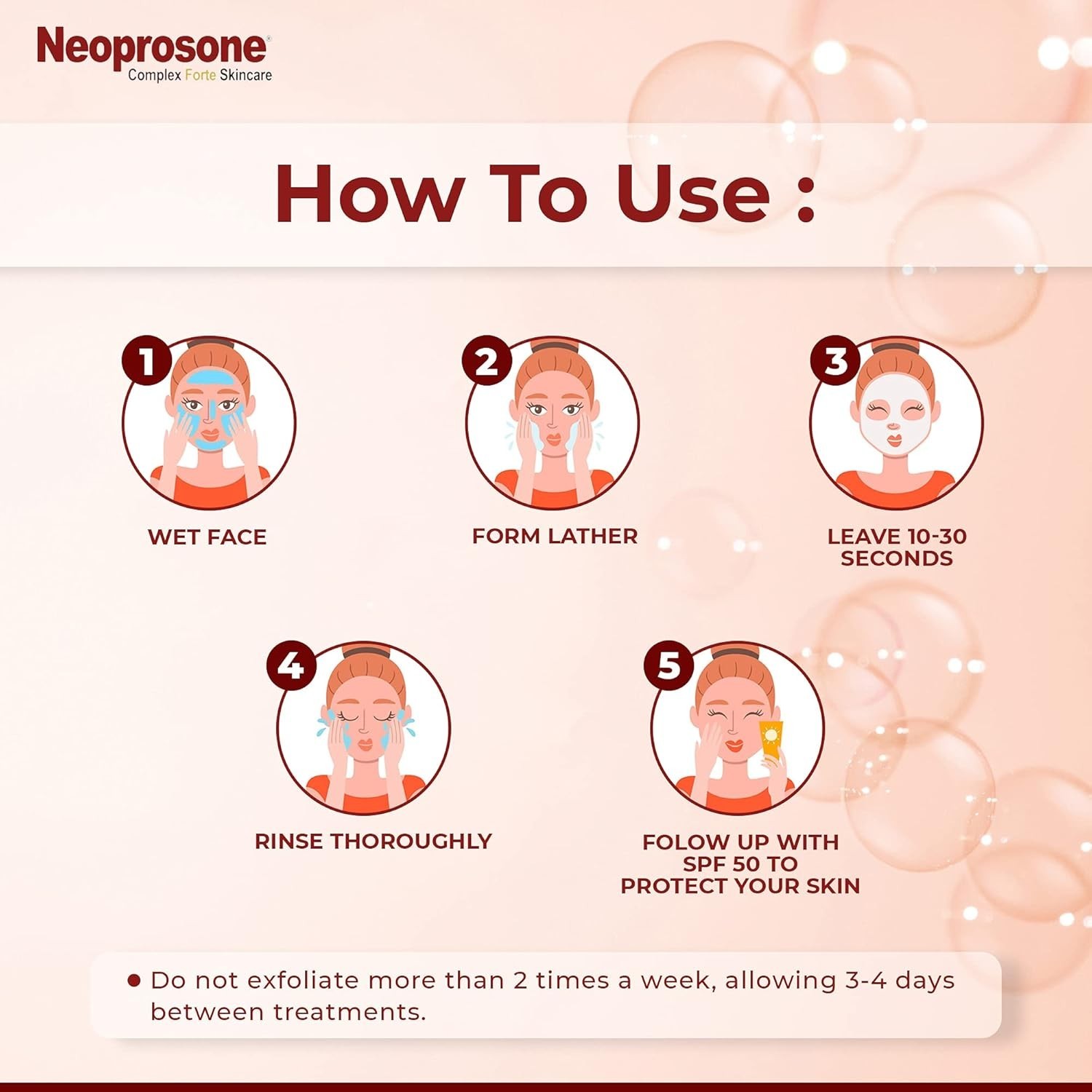 Neoprosone, Skin Brightening Soap | 2.82 oz / 80 g | Exfoliating Soap, All Skin