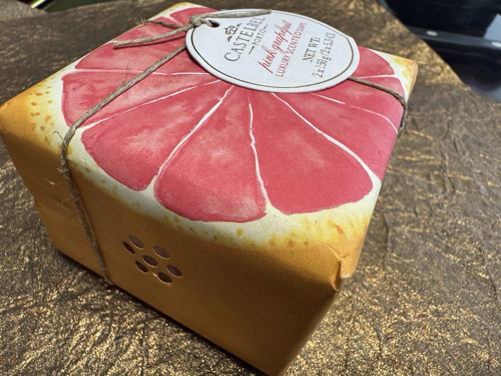 Castelbel Pink Grapefruit Luxury Soap (1) 2x 5.3 Oz 2 TOTAL Made In Portugal