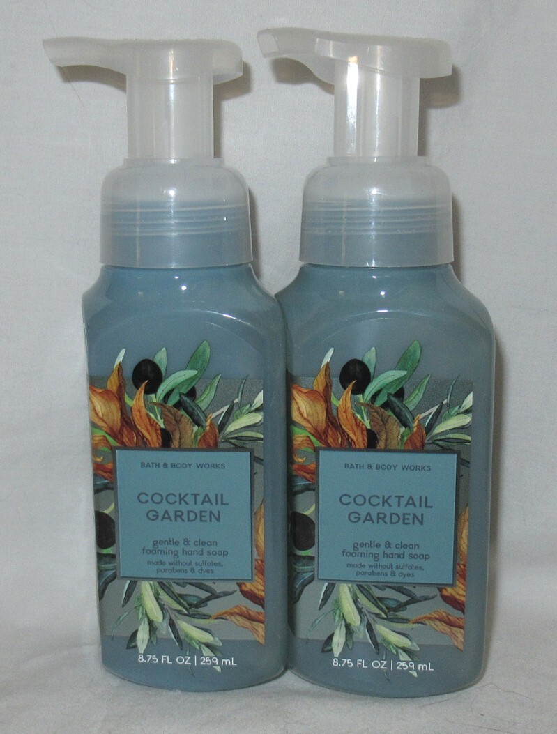 Bath & Body Works Gentle & Clean Foaming Hand Soap Lot Set 2 COCKTAIL GARDEN