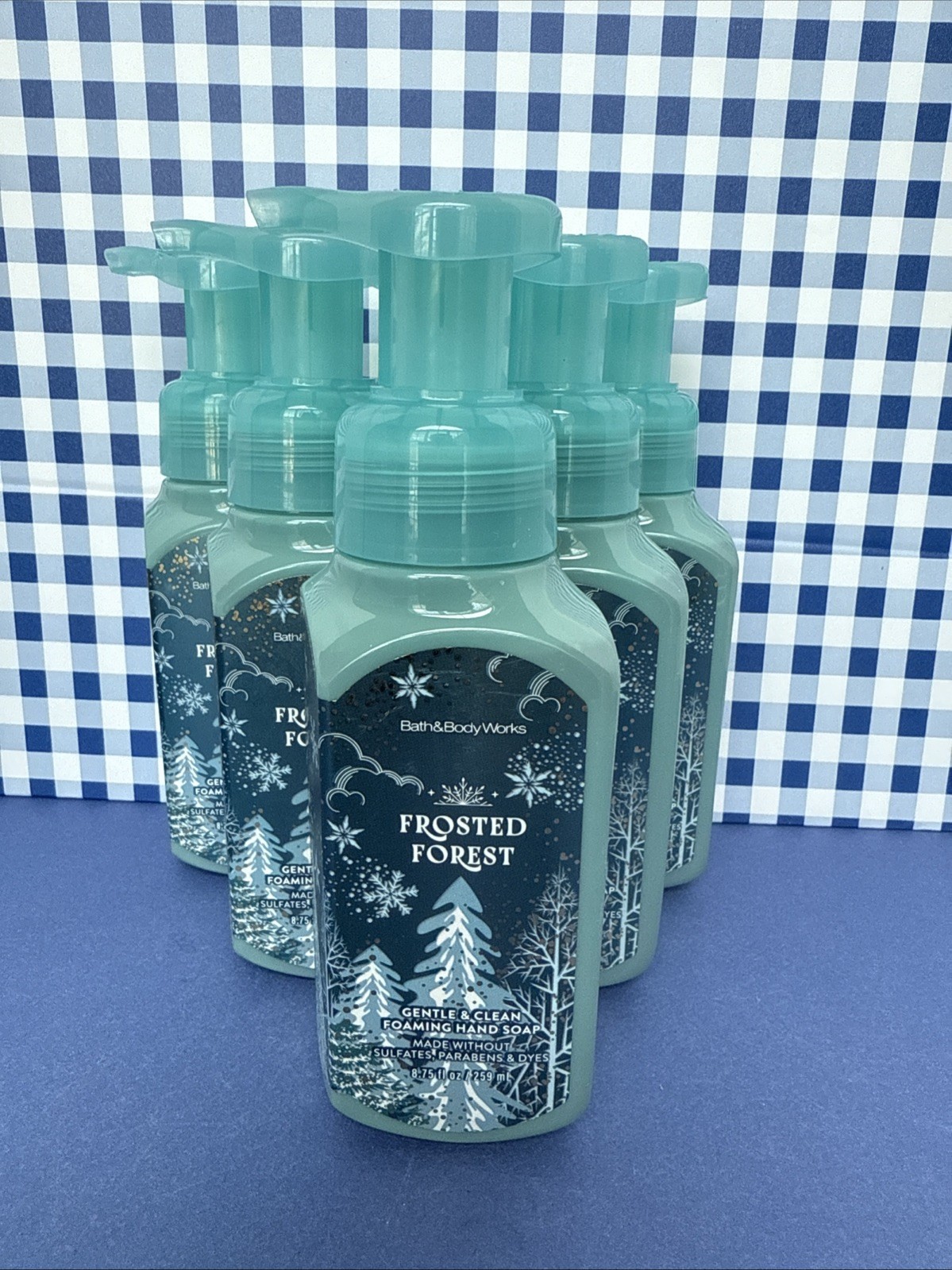 6X ~ Bath & Body Works ~ FROSTED FOREST ~ Gentle Foaming Hand Soap