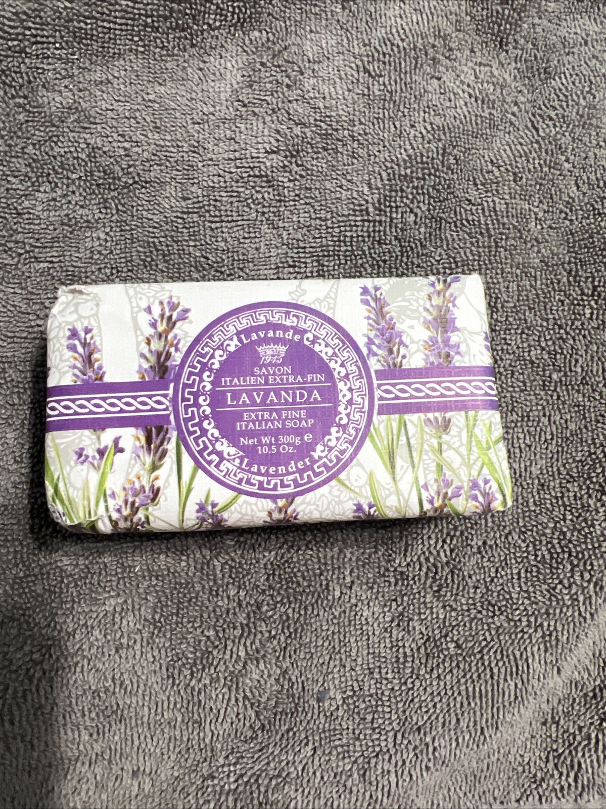 Saponificio Varesino Extra Fine Italian Soap Lavender 10.5oz Bar
