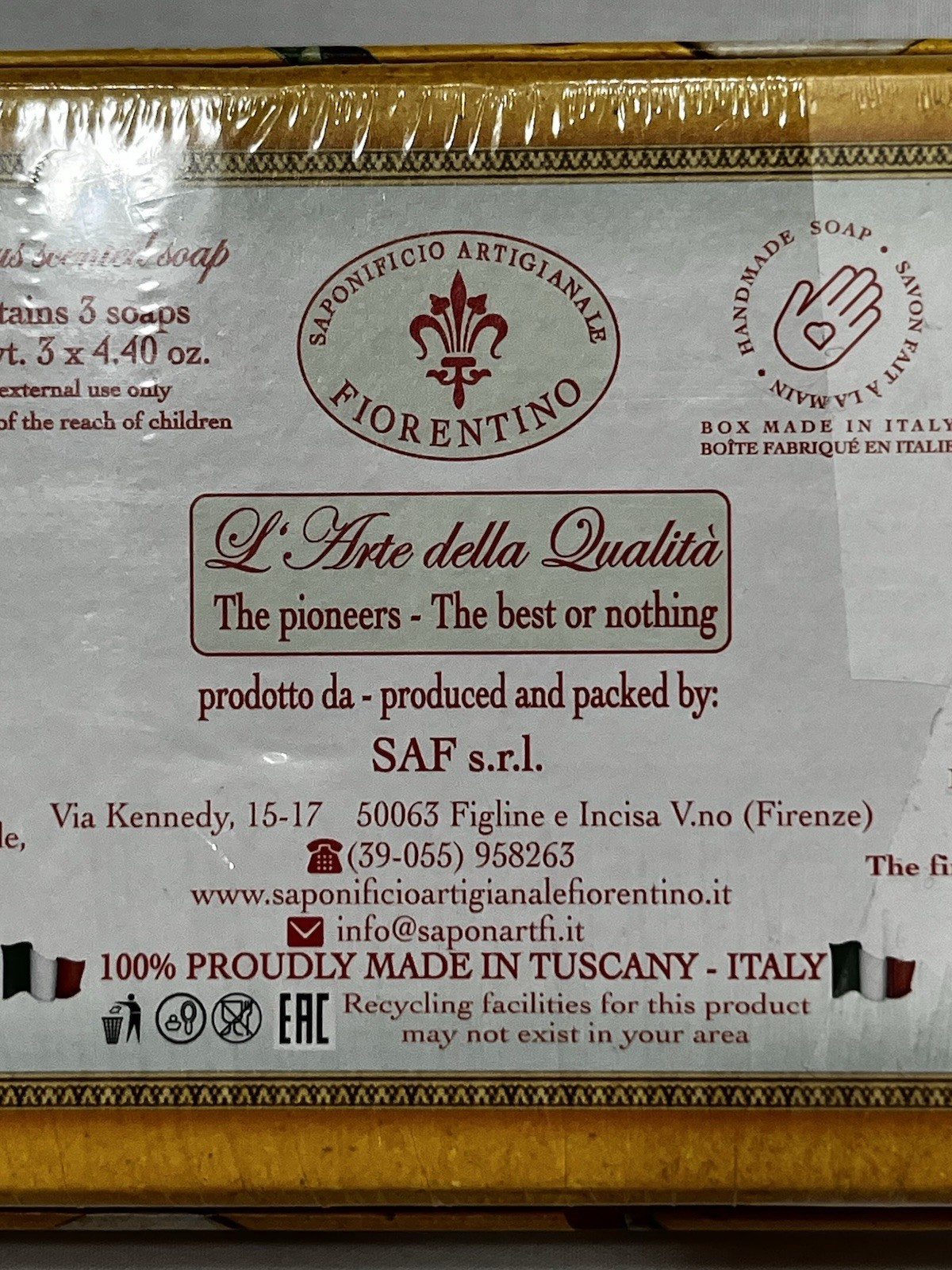 Saponificio Artigianale Fiorentino Decorative Scented Soap Set Made in Italy