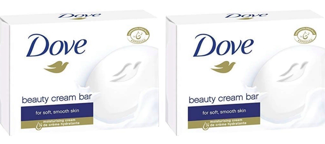 Dove Moisturizing Beauty Cream Bar Soap Original 90g (3.17 oz) 2 Pack