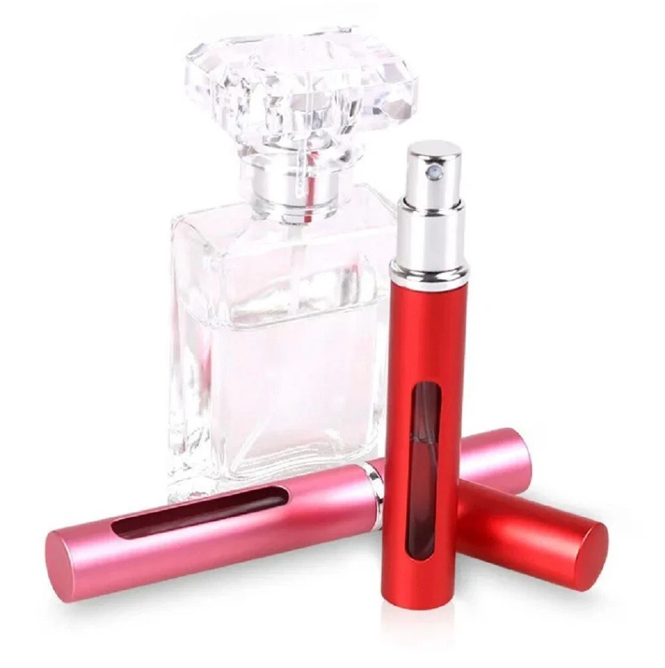 3 Pack 10ml Perfume Atomizer Bottles Refillable Travel Spray Pump Set Leakproof