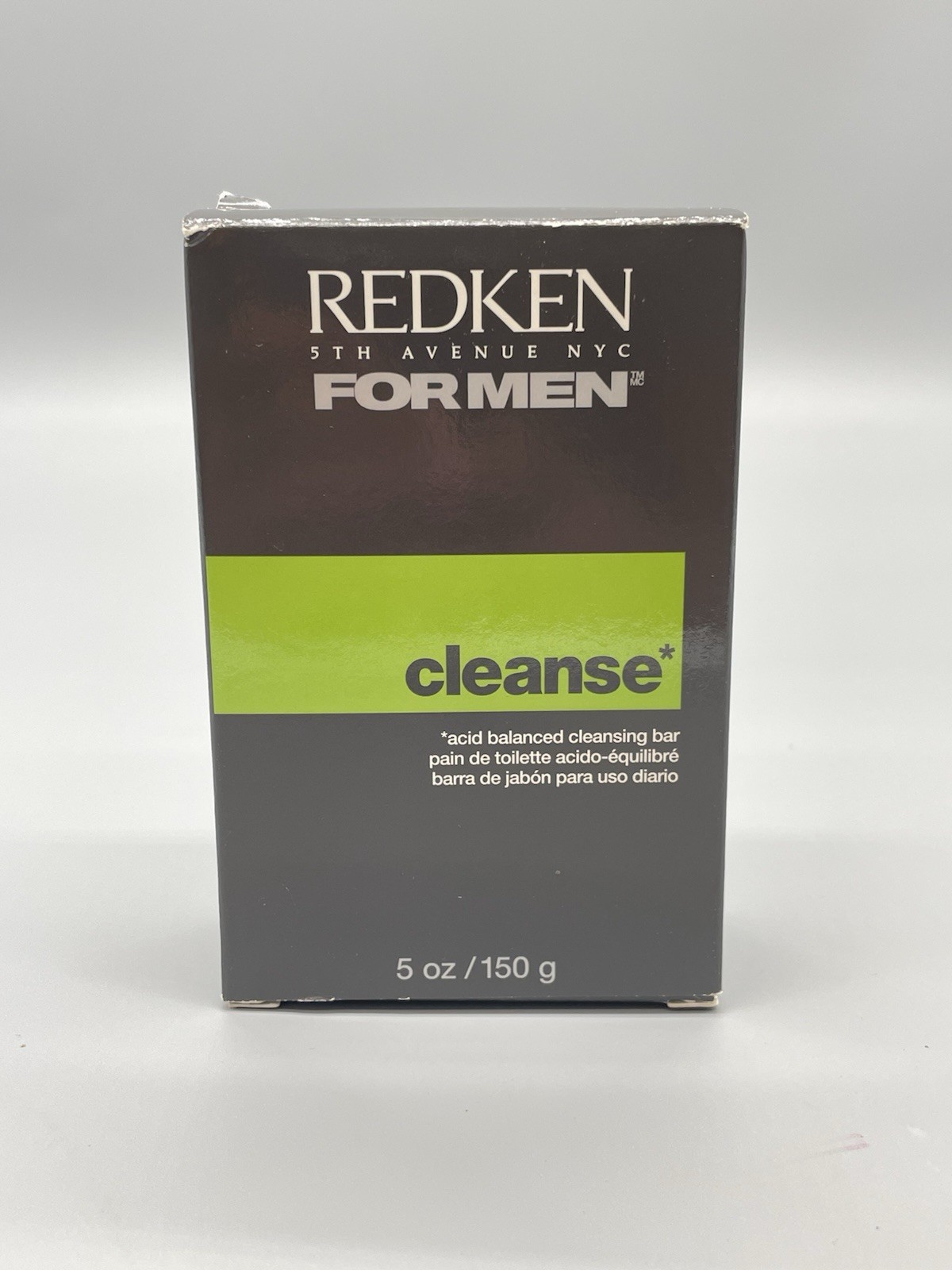 Redken For Men Cleanse Acid Balanced Cleansing Bar 5 oz New With Box