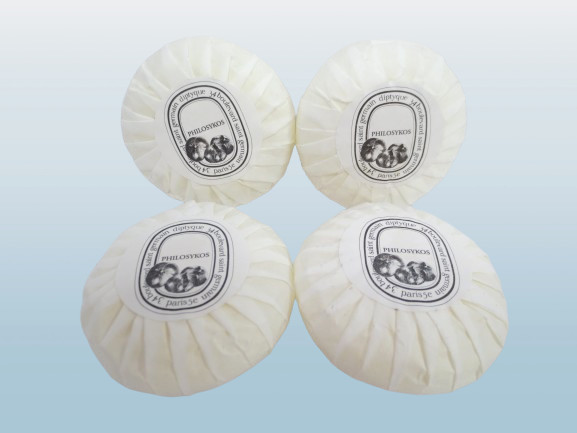 DIPTYQUE PHILOSYKOS ROUND SOAP BAR 1.58 OZ LOT OF 4