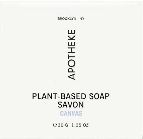Apotheke Canvas Soap Lot of 6 each 1.05oz Soap Bars Total of 6.3oz