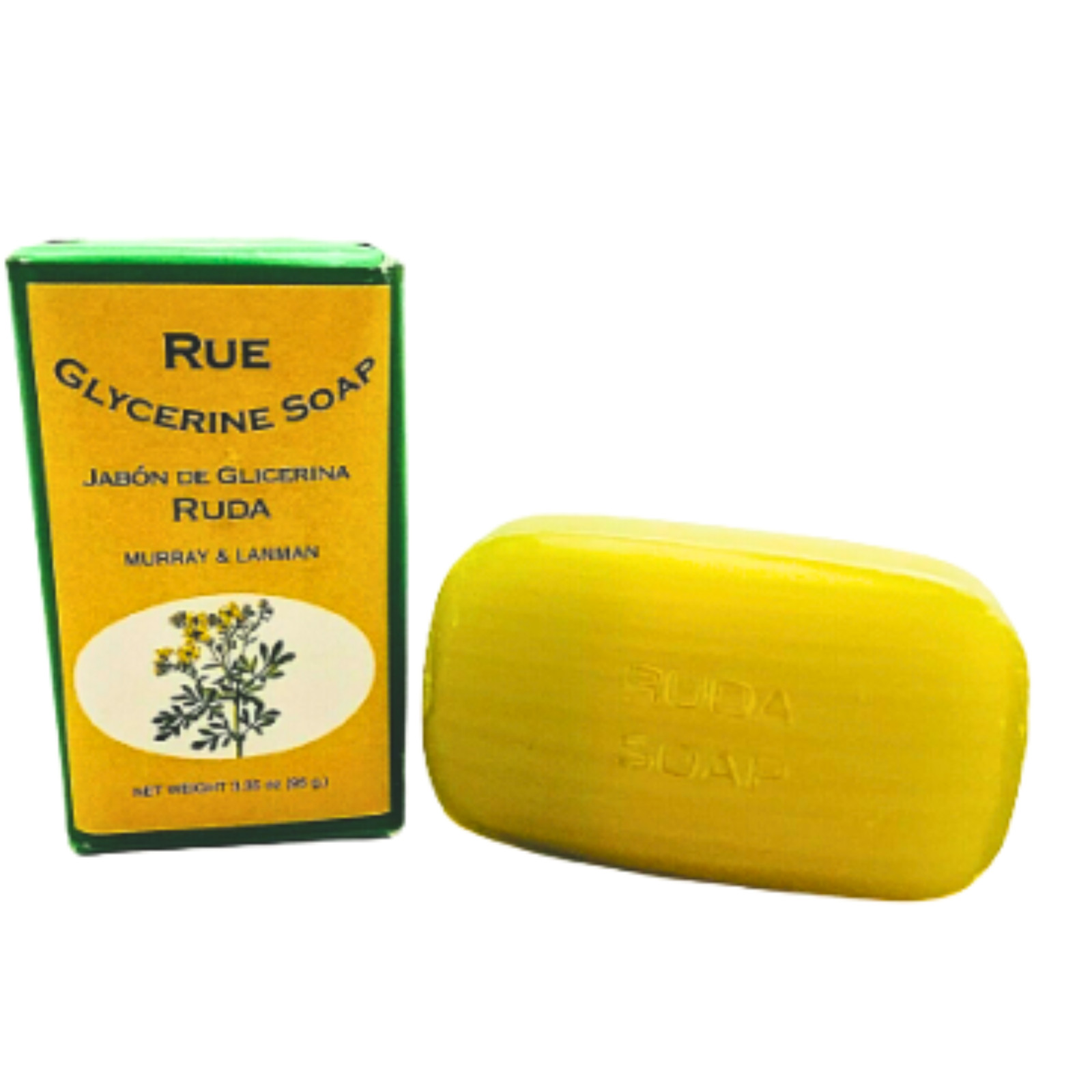 Murray & Lanman Rue Glycerine Soap Bar 3.35 oz Jabon de Ruda Single Bar