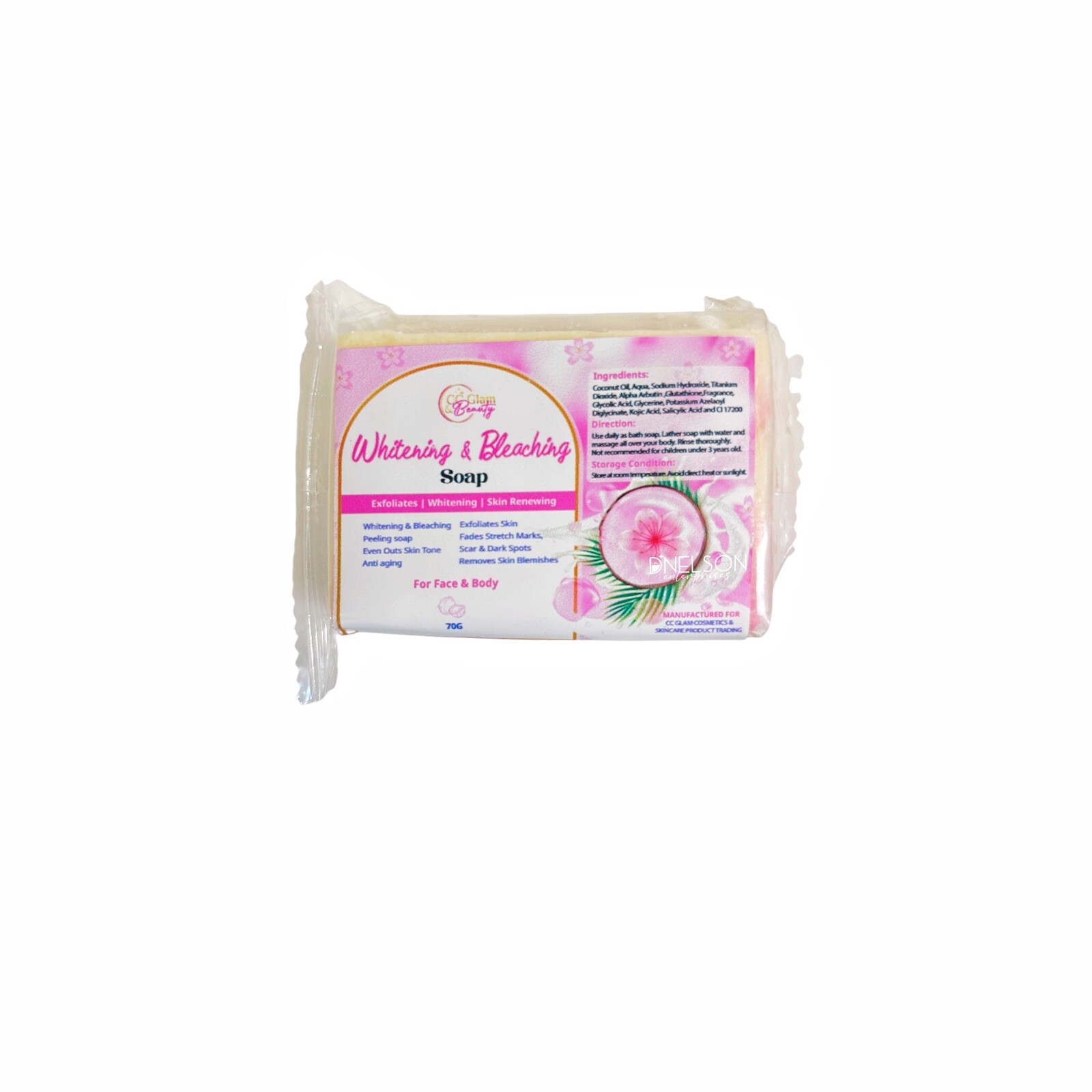 CC Glam & Beauty by Cris Cosmetics Whitening & Bleaching Soap 3 Bars x 70g
