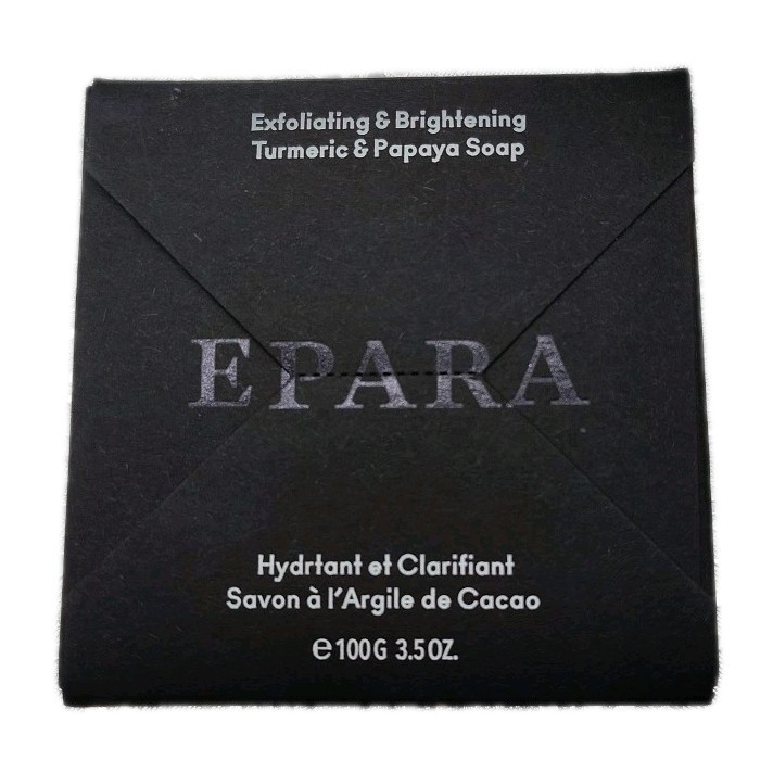 EPARA TURMERIC & PAPAYA SOAP Full Size 100G / 3.5 OZ EXFOLIATING BRIGHTENING BAR