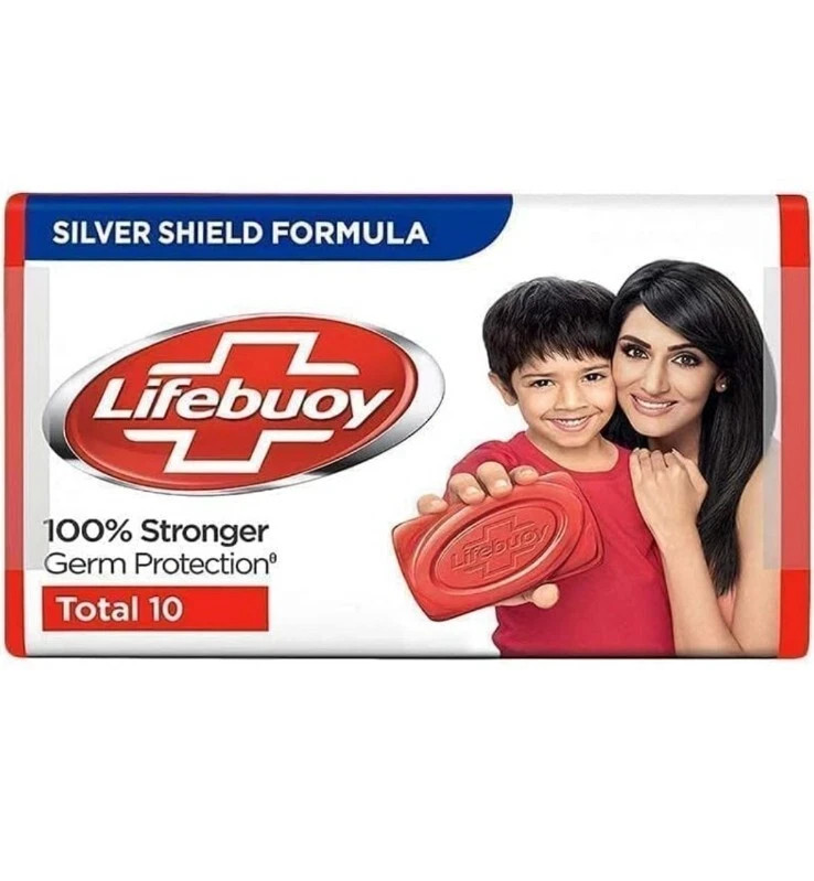 Pack Of 12 Lifebuoy Total Soap Bar 125g/4.40 Oz Each Free Shipping Expiry 2027