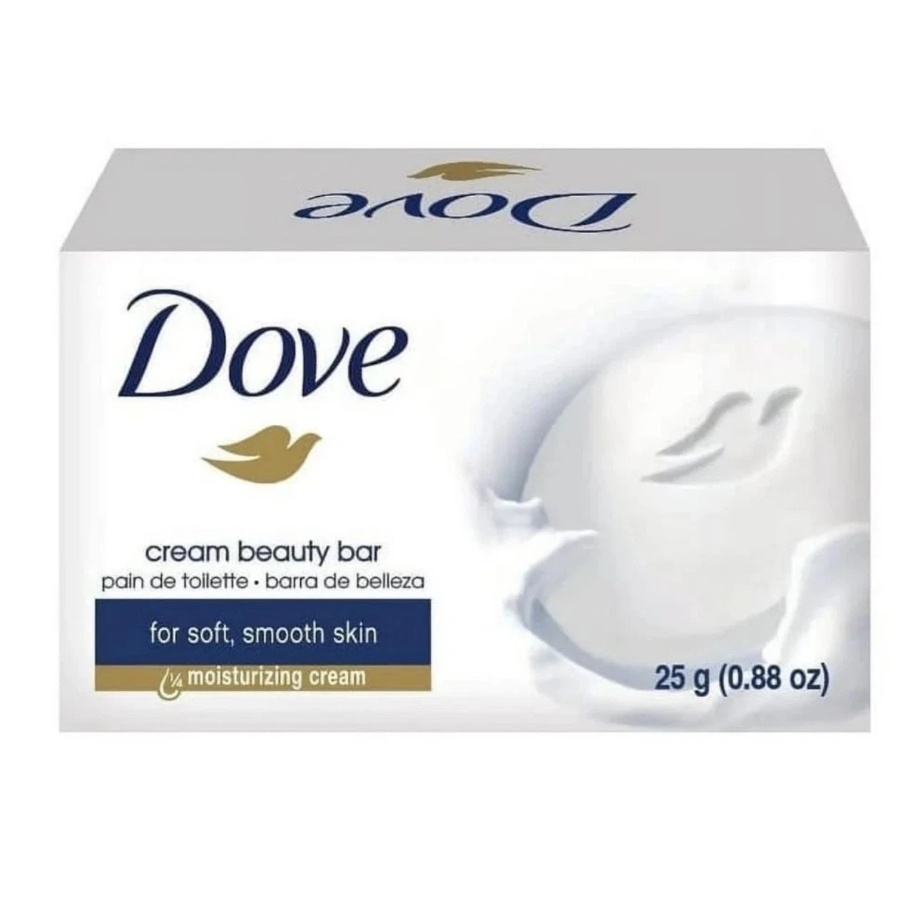 (24Pack) 25 Grams Dove Cream Beauty Bar Travel Size Soap .88 Oz