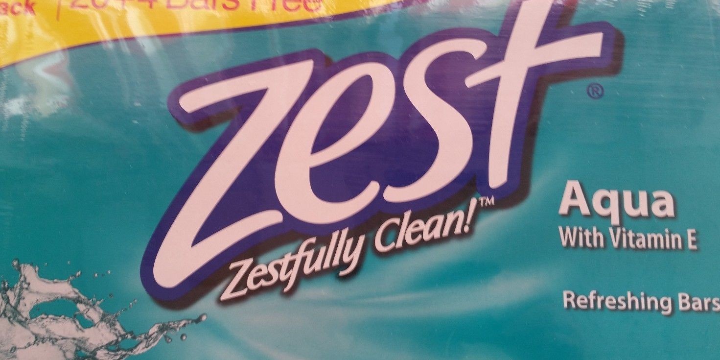 (15) SOAP BARS ZEST 3.2 oz. AQUA SCENT REVITALIZING/WITH VITAMIN E HOME/USA MADE