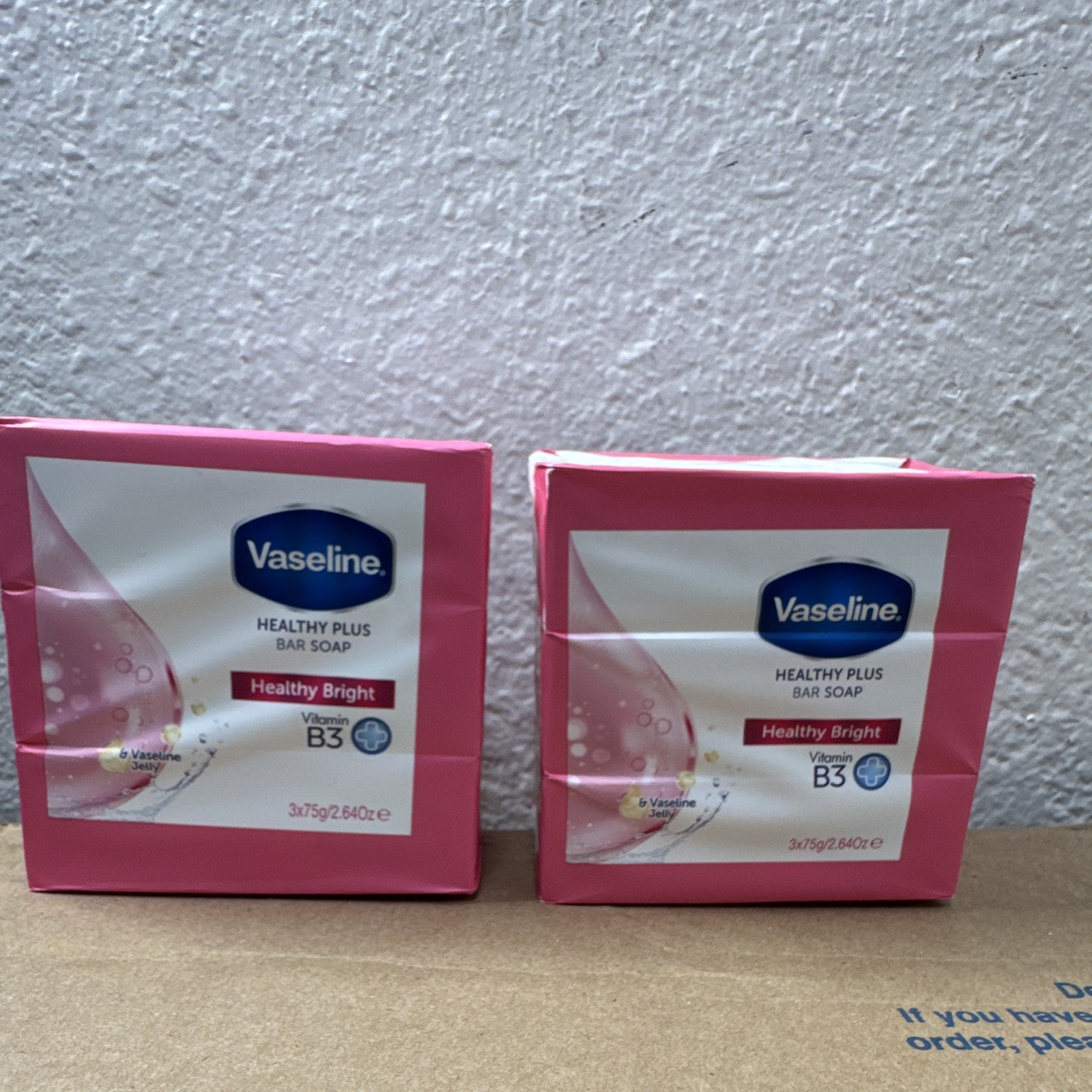 Vaseline Healthy Plus Bar Soap Vitamin B3 Moisturizing 3x75g Healthy Bright