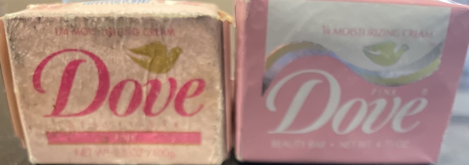 2 VNTG Rare Pink Dove Beauty Bar Soap 1/4 Moisturizing Cream 4.75oz & 3.5oz NEW