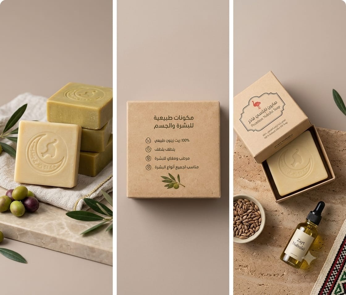 Premium Nabulsi Olive Oil Soap – 100% Natural Handmade Soap – Gentle for Face &