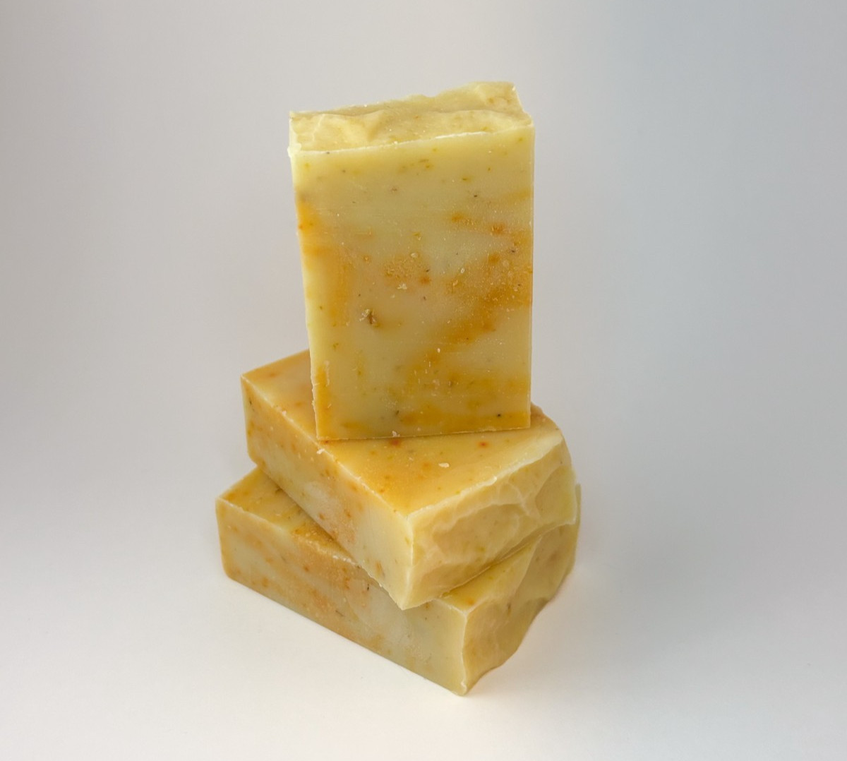 Handmade Orange Calendula Cold Process Soap with Shea & Sweet Almond Oil – Mini
