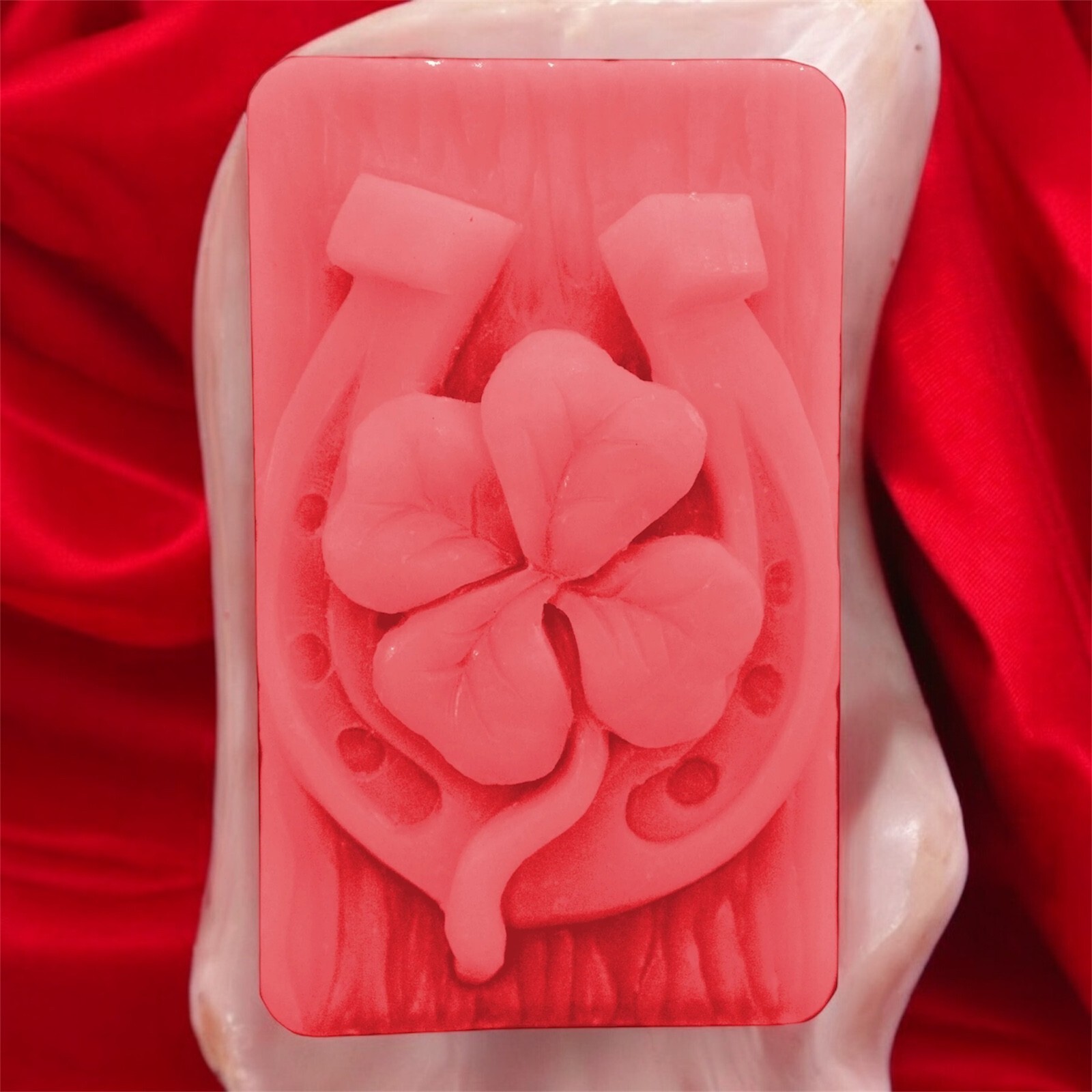 Holy Energy Red Good Luck Charm Soap for Love Attract Love Spell Soap