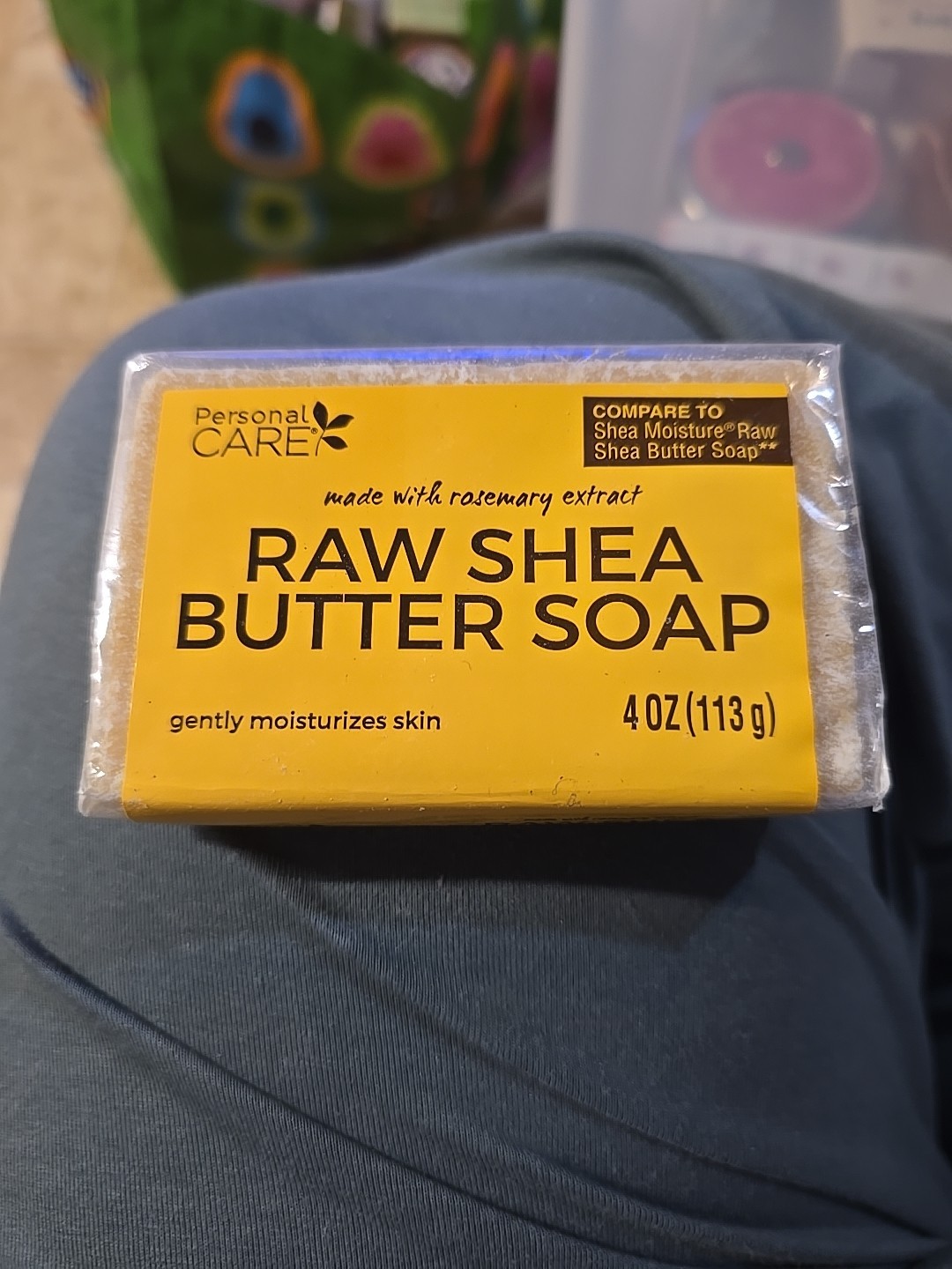 Personal Care Raw Shea Butter Bar Soap Made W/Rosemary Extract 4 oz NIPS #95003