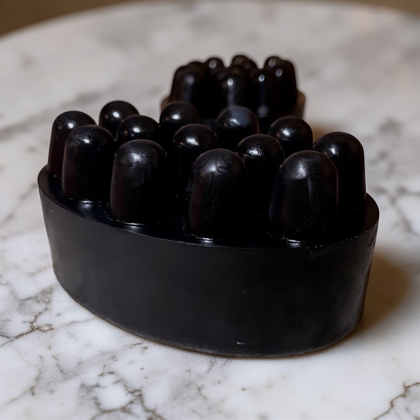 All Natural Black Honey Massage Soap, Raw Honey, Activated Charcoal