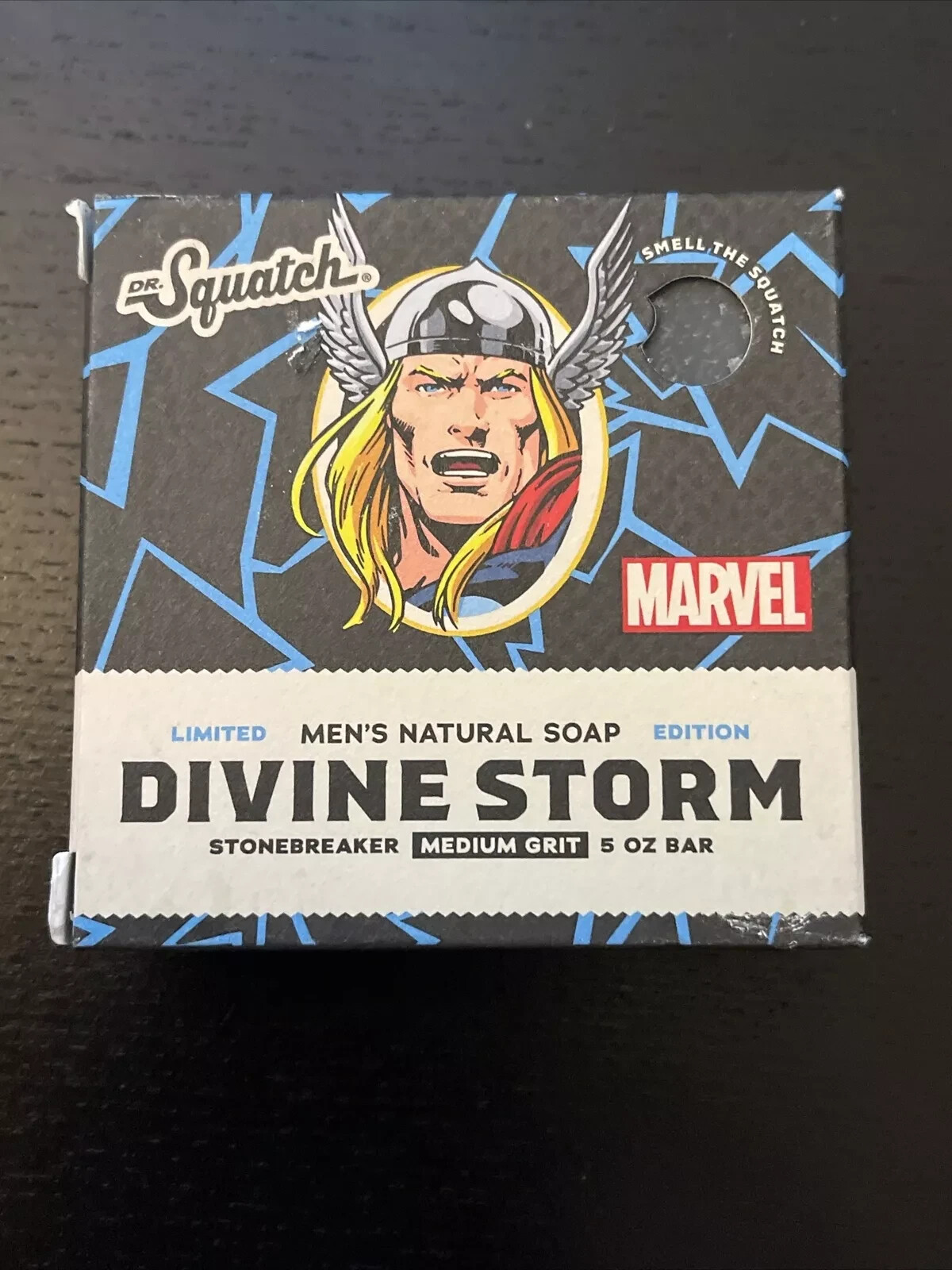 2 Pk – Dr. Squatch Divine Storm Thor Limited Edition Natural Soap Marvel Avenger