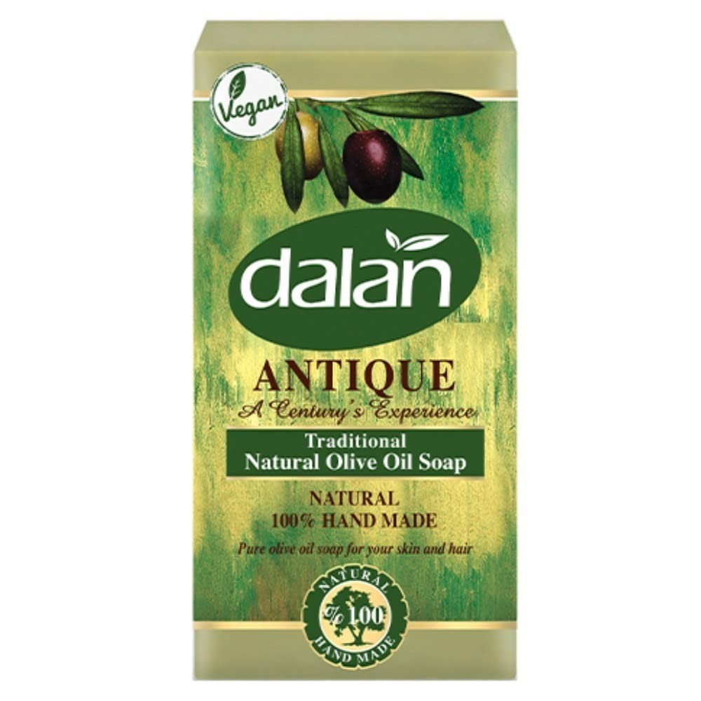 Antique 100% Olive Oil Soap 5x180gr Dry Skin, Anti – Dandruff, Hand Made Soap