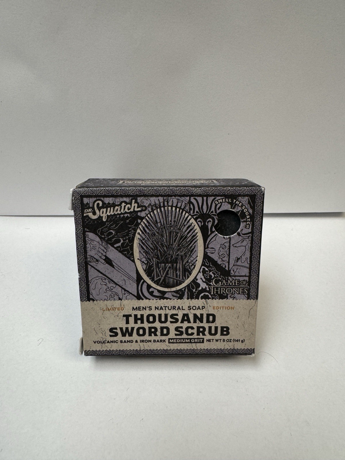 Dr. Squatch Men’s Thousand Sword Scrub Bar Soap, 5oz