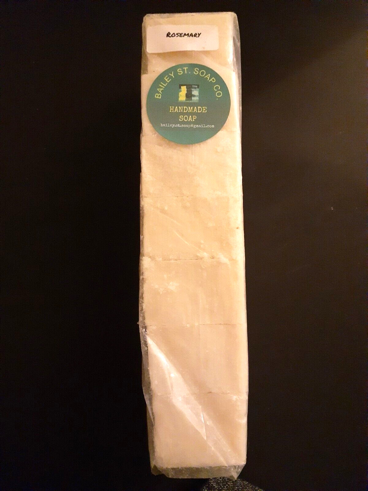 Rosemary Handmade Soap Loaf 7 Precut Bars