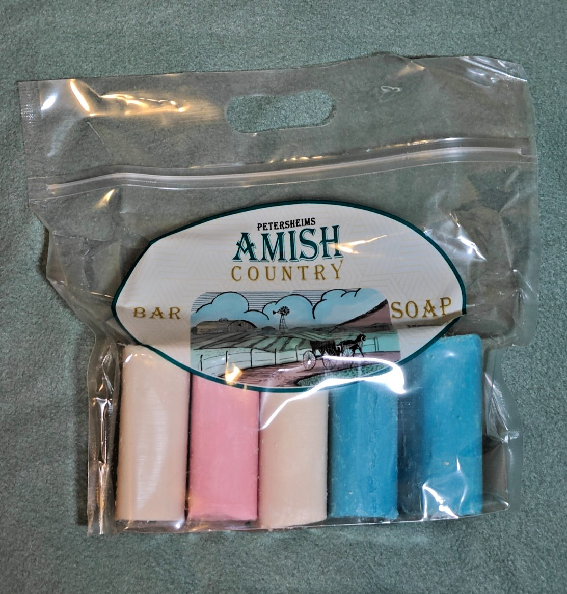 Petersheims Amish Country Bar Soap Lot of 5 Assorted Mini Bars Sealed