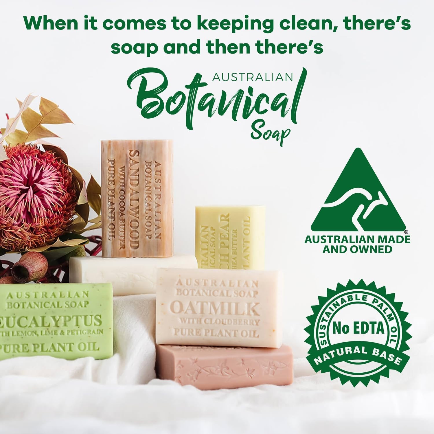 Moisturizing Goat Milk Soap Bars 6.6 OZ, 8 Count with Soya Bean Oil & Lather