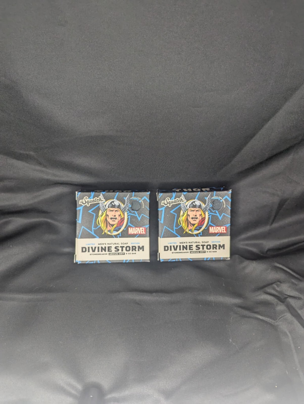 2 Pk – Dr. Squatch Divine Storm Thor Limited Edition Natural Soap Marvel Avenger