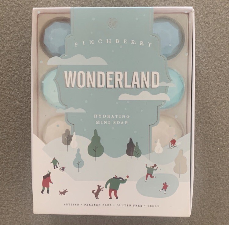 Finchberry Wonderland Hydrating 12 Mini Soaps; Paraben & Gluten Free; Vegan