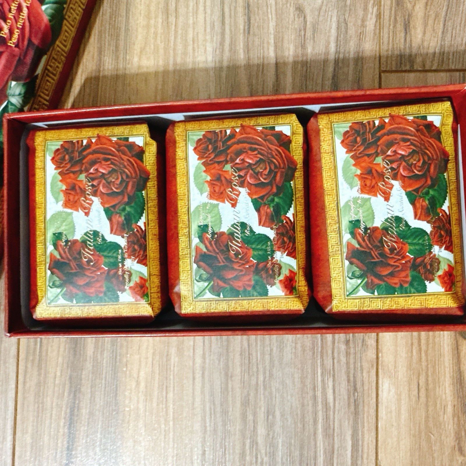 Saponificio Artigianale Fiorentino Italian ROSE Soap Tuscany 3x 7.05oz GIFTBOX
