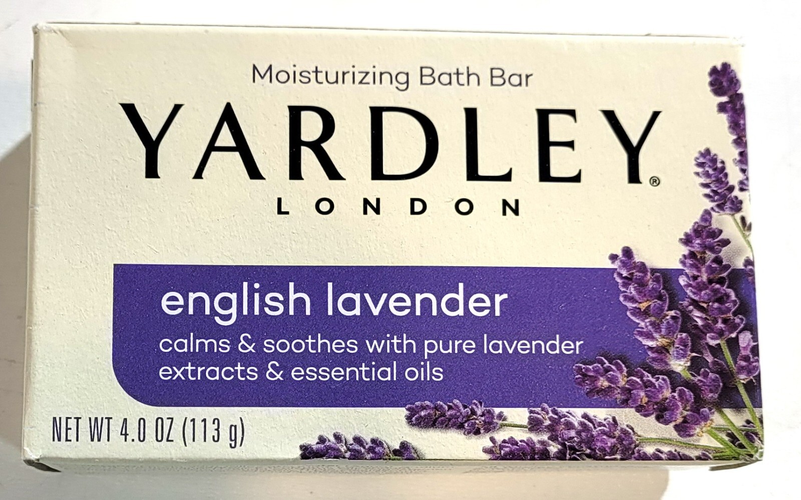Lot Of 4 Yardley Moisturizing Bath Bar English Lavendar, 4.0 OZ Ea Boxed Bars