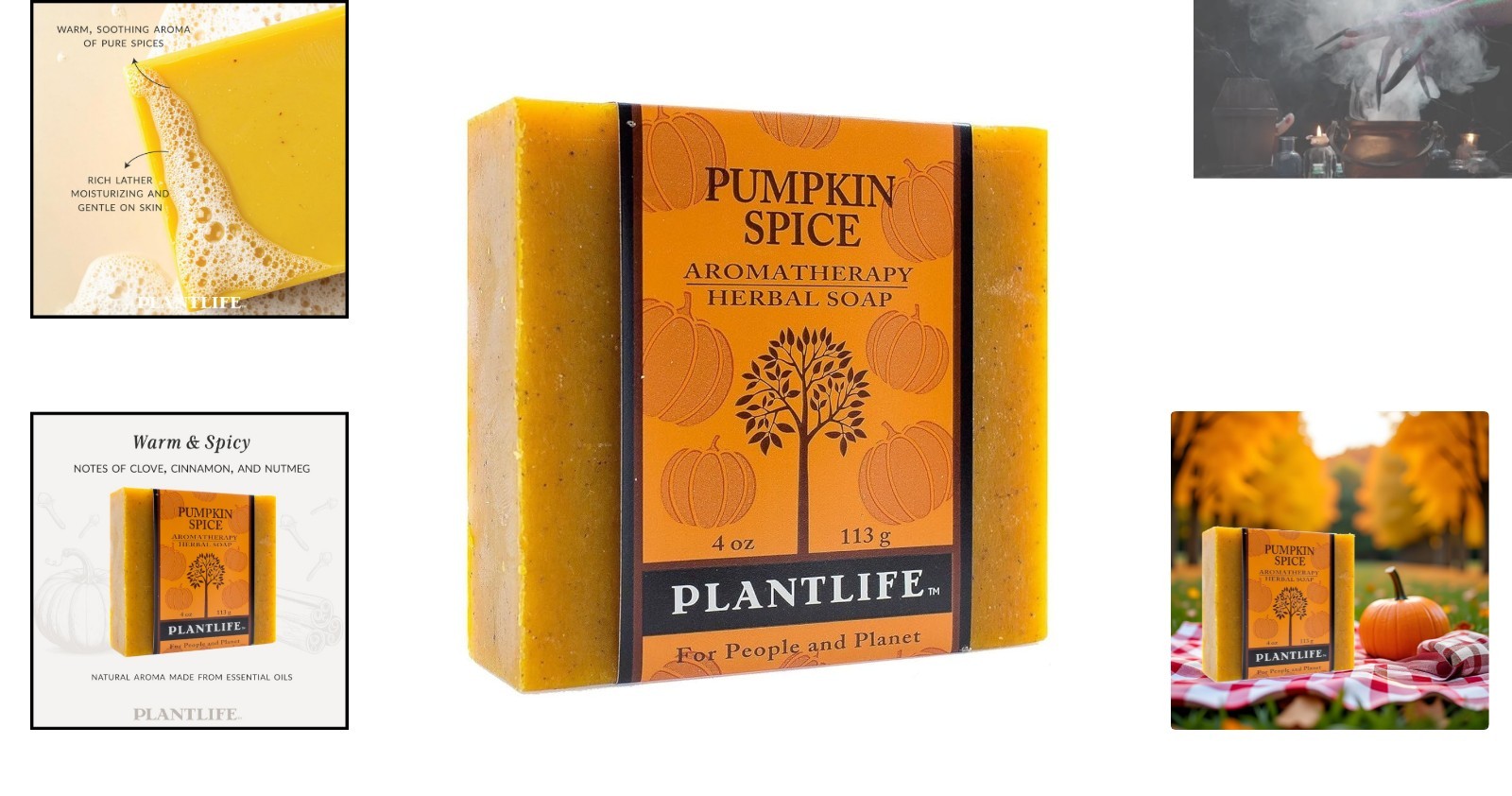 Organic Pumpkin Spice Soap Bar – Soothing Aromatherapy for All Skin Types 4oz