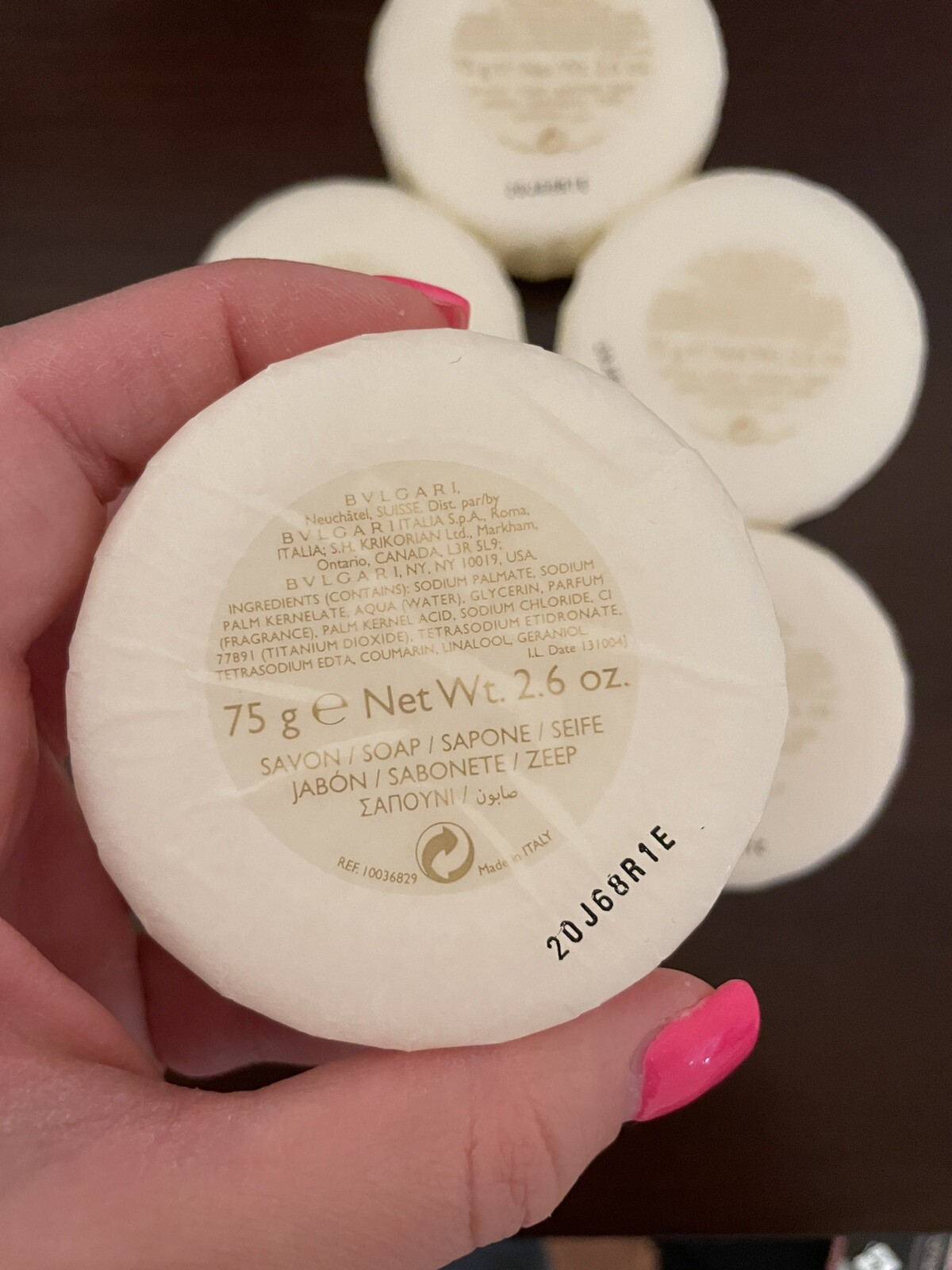 Bvlgari au the blanc Soap 2.6oz Set of 6