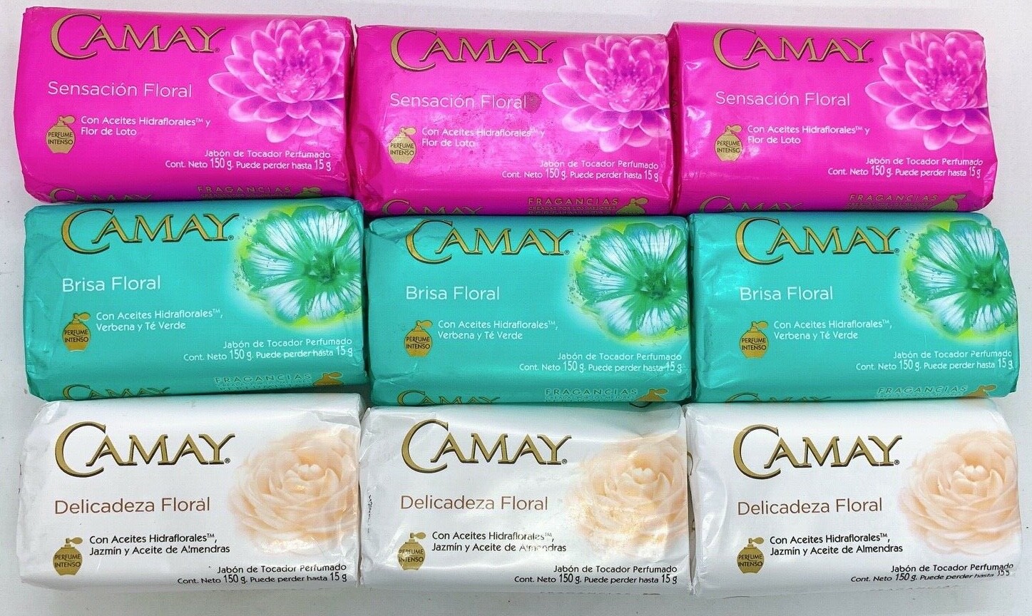 3 Pack Camay Floral Hand Soap Bar 150g Choose any 3