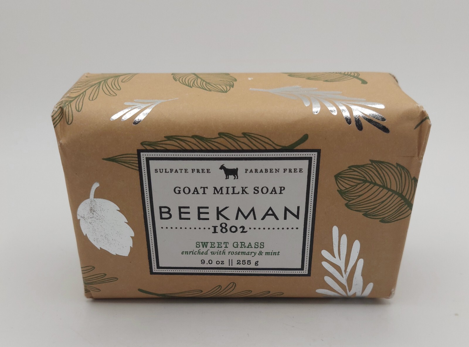 NEW Beekman 1802 Goat Milk Bar Soap “SWEET GRASS” 9oz