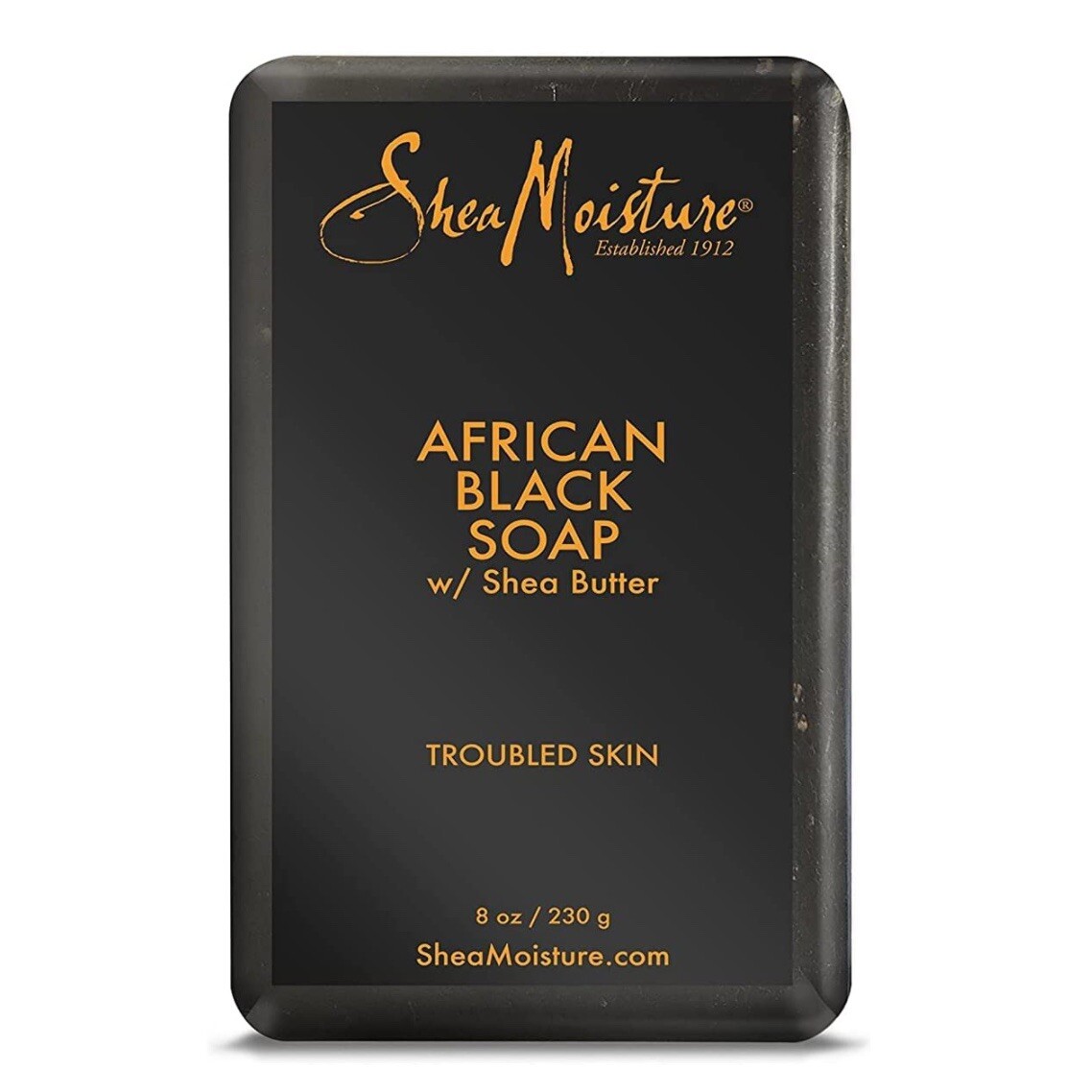 New Shea Moisture African Black Soap Bar Acne Prone & Troubled Skin
